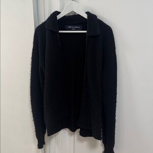 Comme des Garcons Black Zip Up Sweater